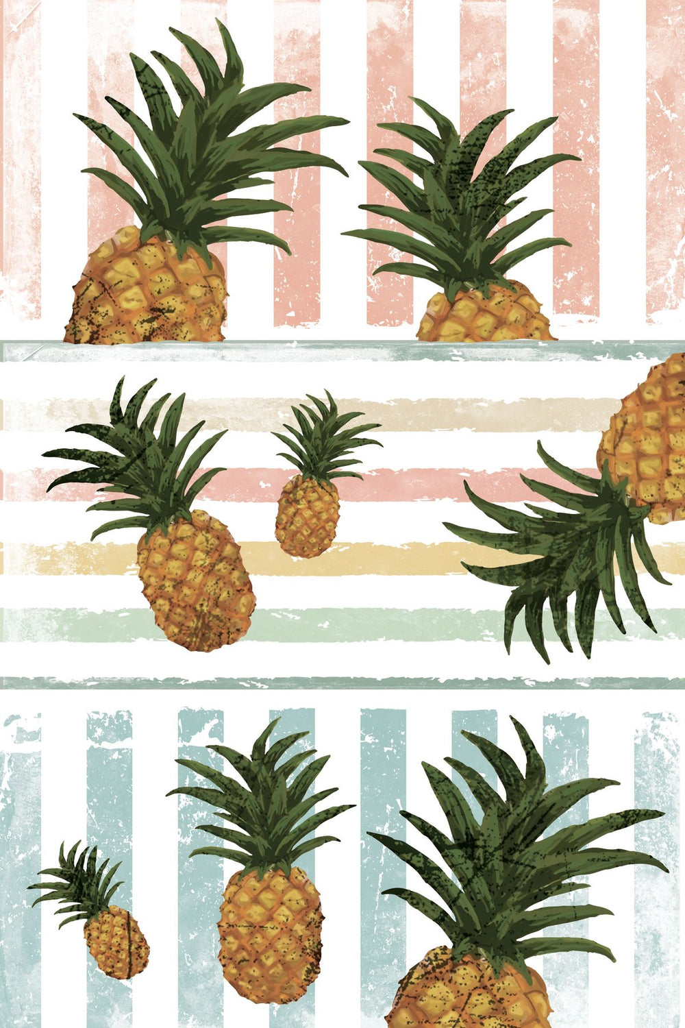 Pineapples On Stripes