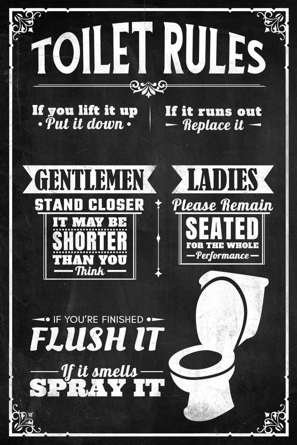 His And Hers Bathroom Rules