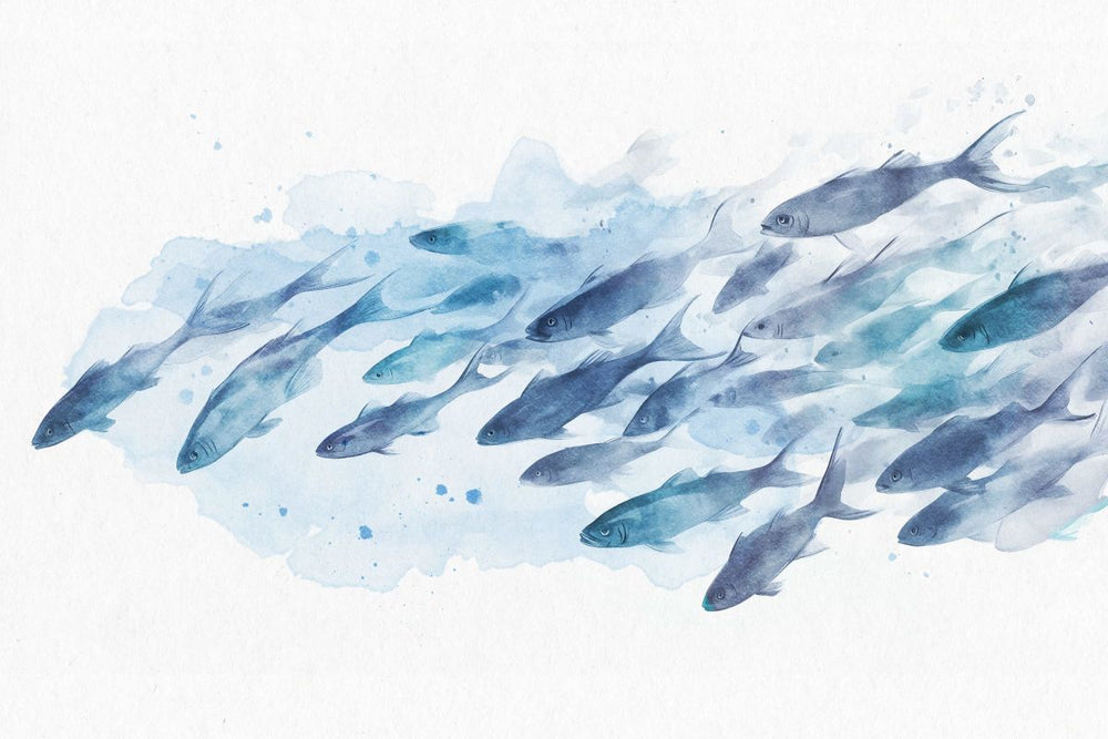 Cerulean Fish Wall Art