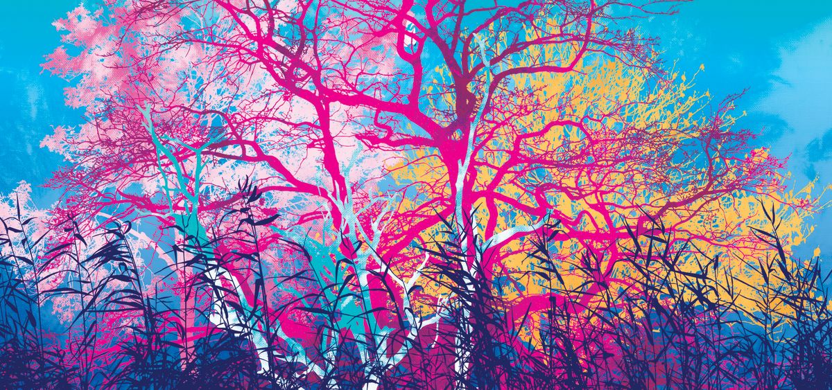 Pink Tree Landscape