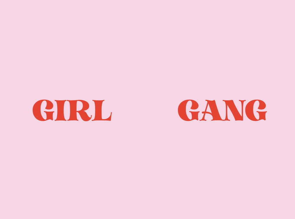 Pink Girl Gang Typography
