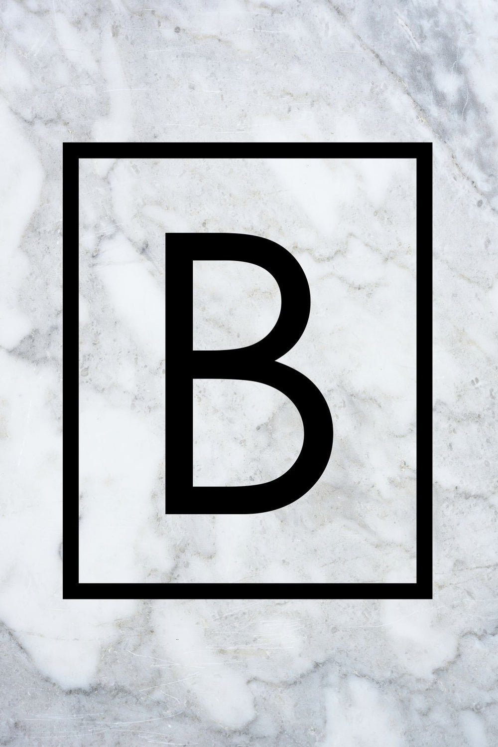 Marble B Monogram