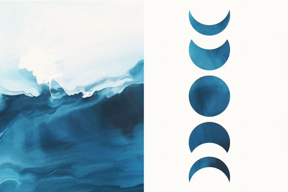 Moonshine Waves Diptych