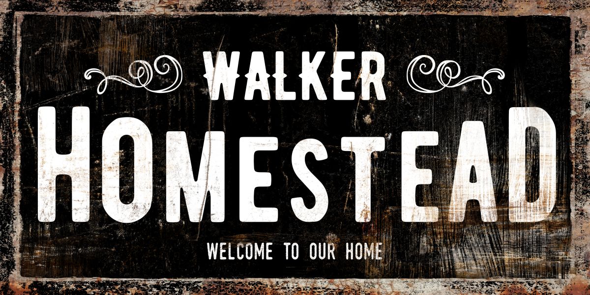 Walker Homestead Typography