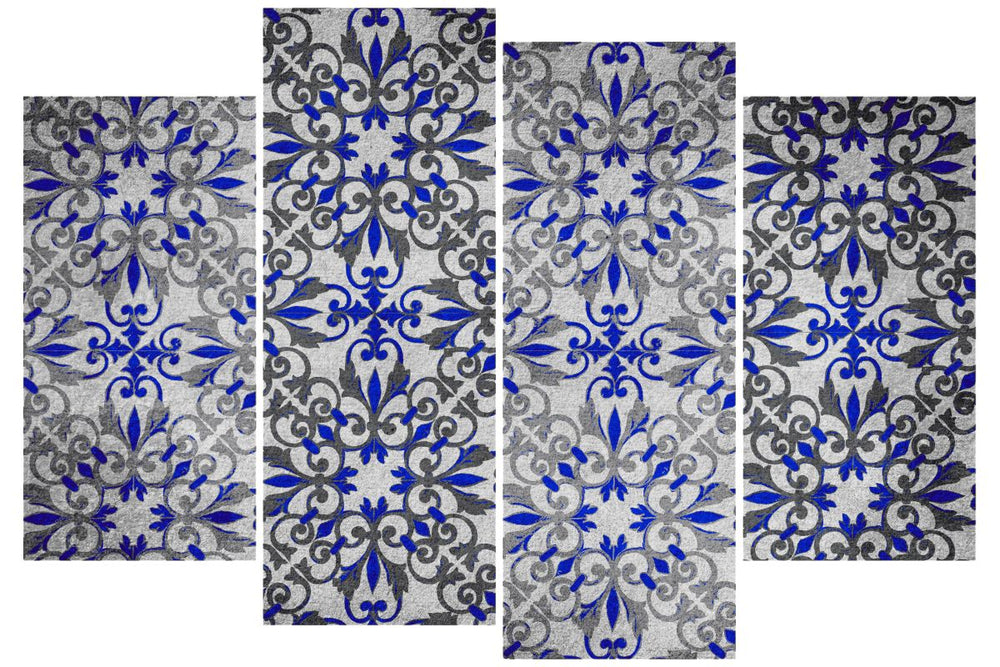 Blue Accented Majolica Tiles
