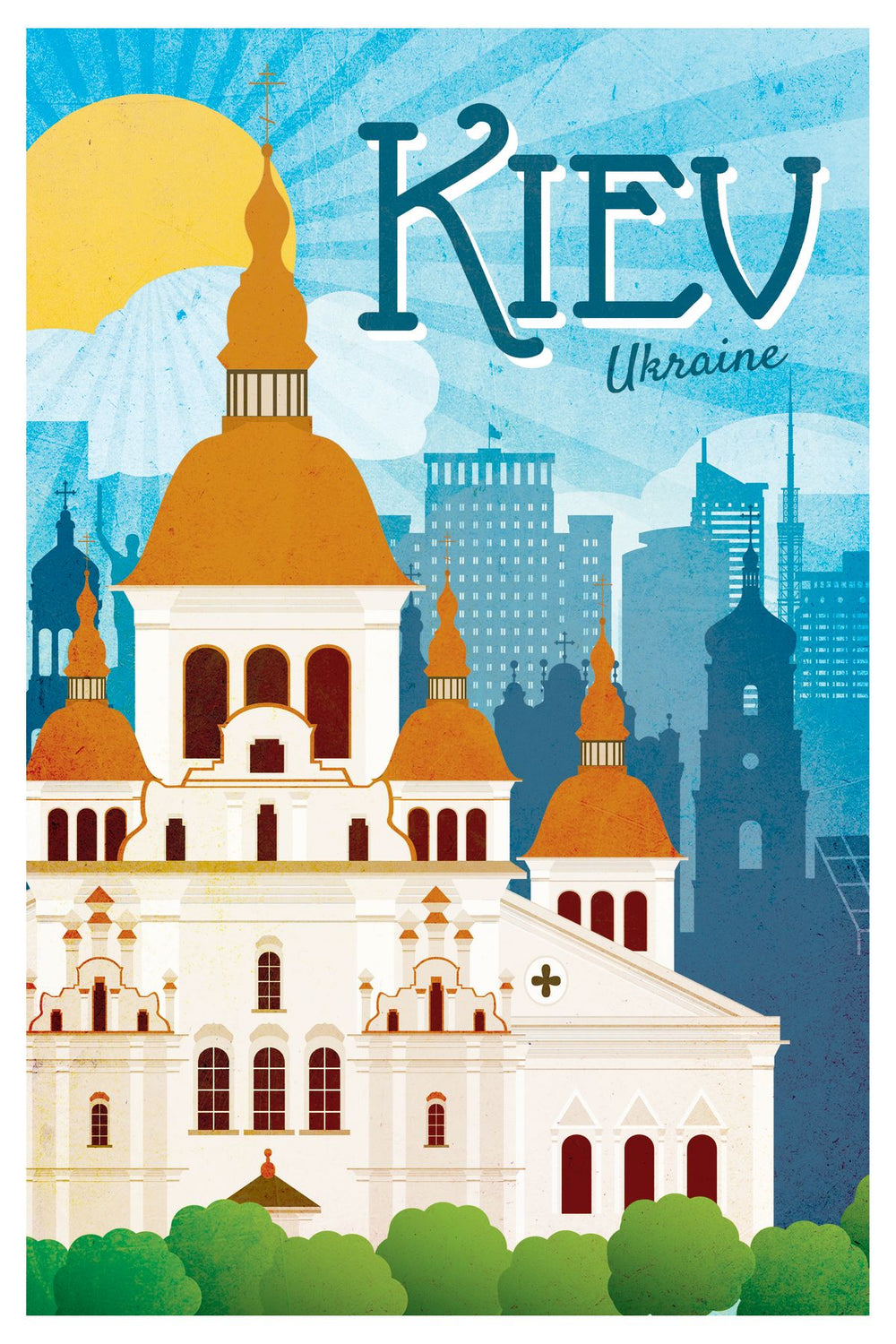 Kiev Tourism Vintage Poster