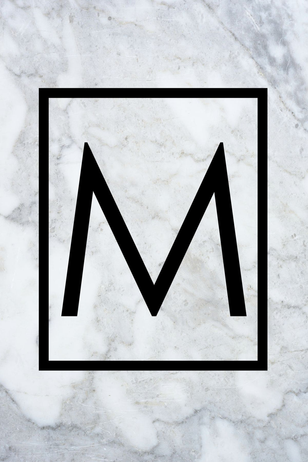 Marble Letter M