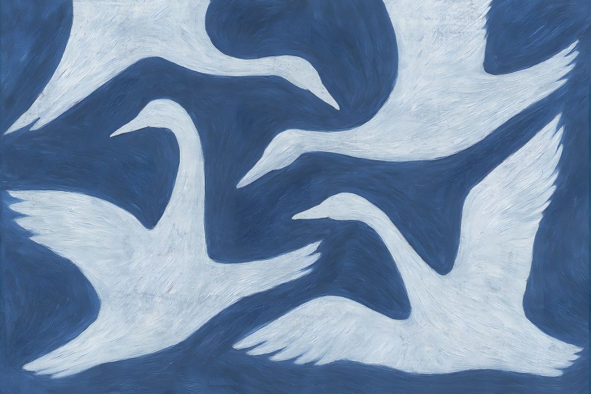 Simple White Birds
