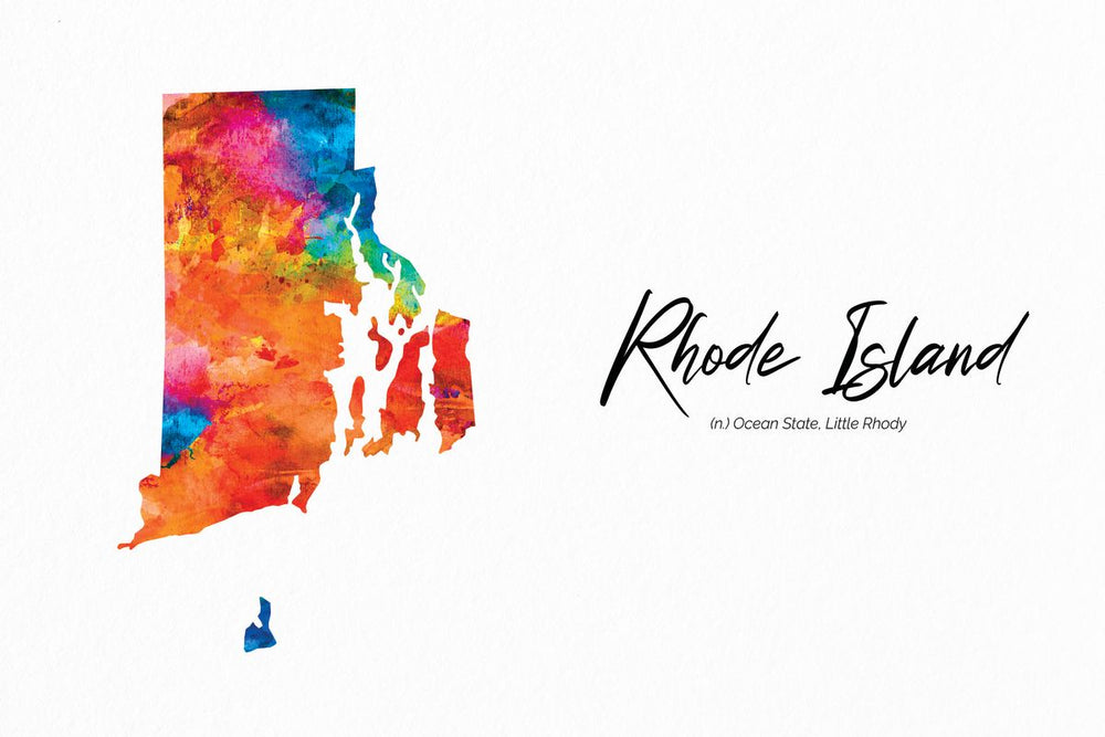 Ocean State Rhode Island Map