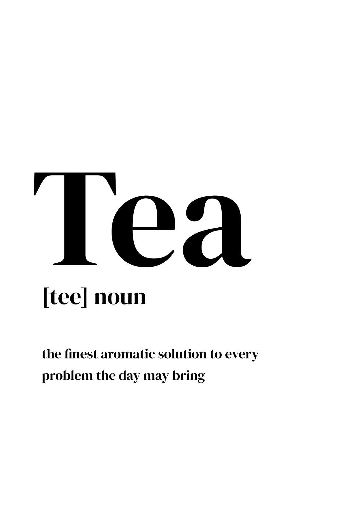 Tea The Noun