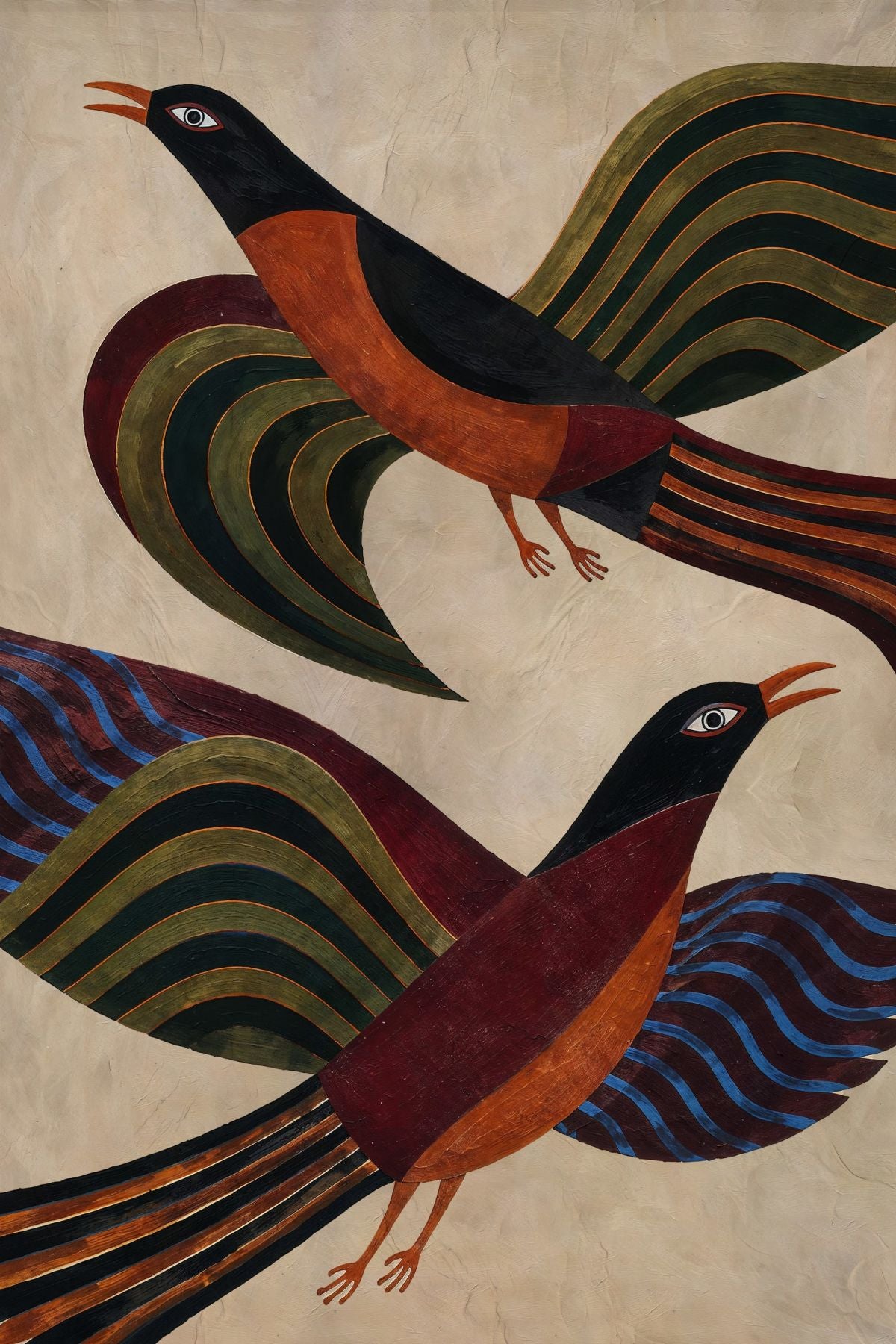 Patterned Bird Print