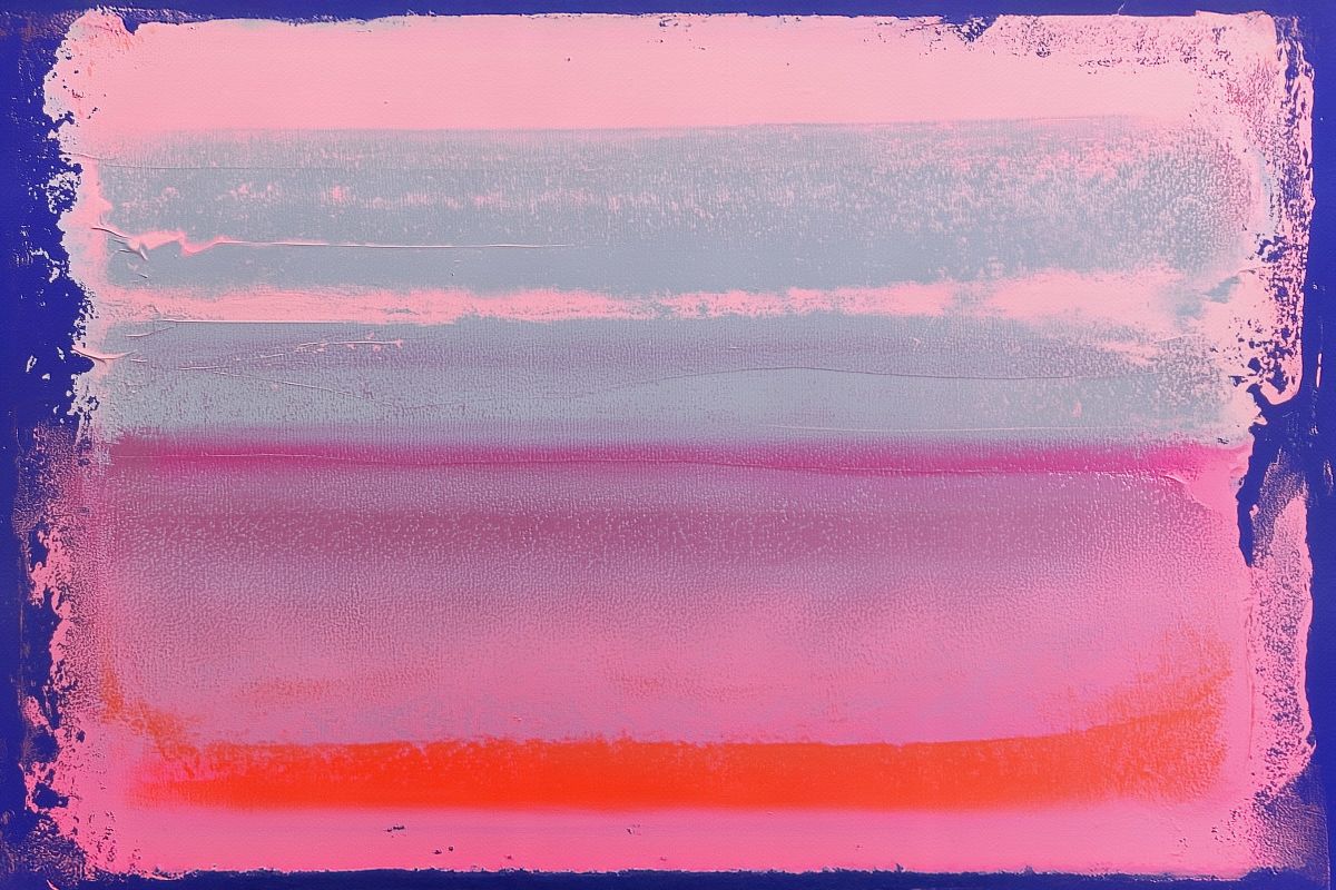 Vibrant Pink and Blue Color Field