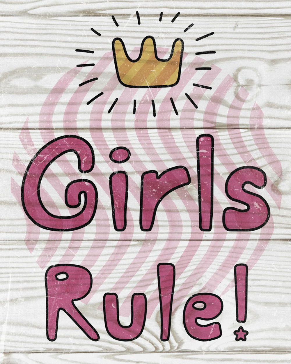 Girls Rule Typography