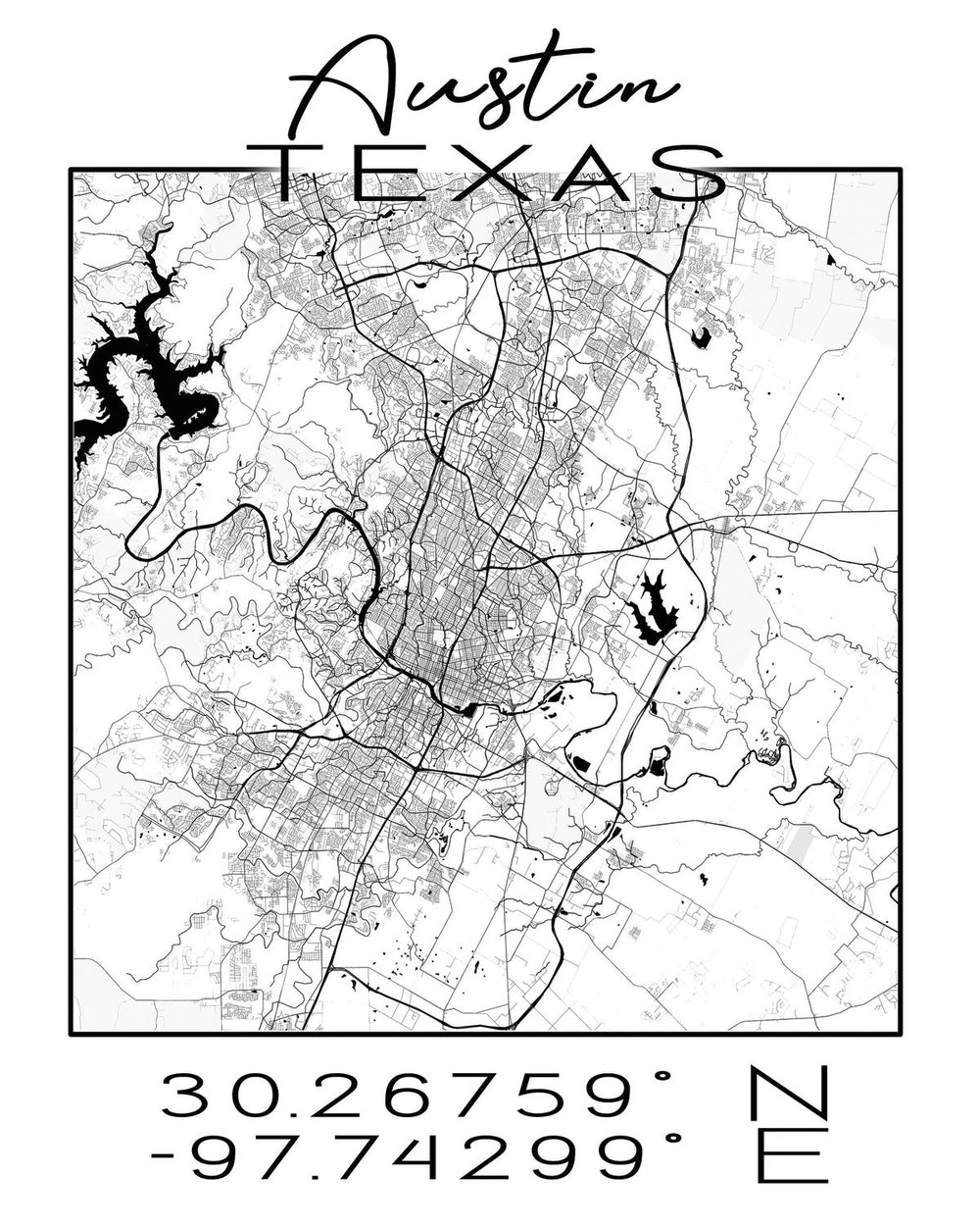 City Map Of Austin