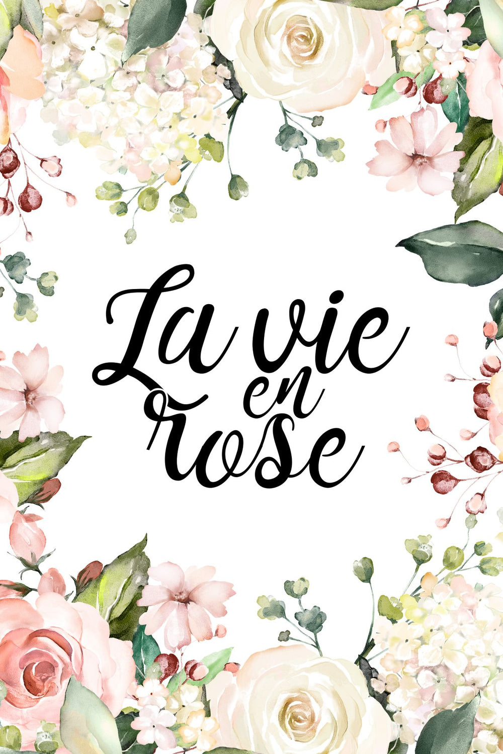 La Vie En Rose Typography