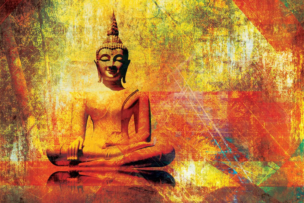 Gold Sitting Buddha Statue