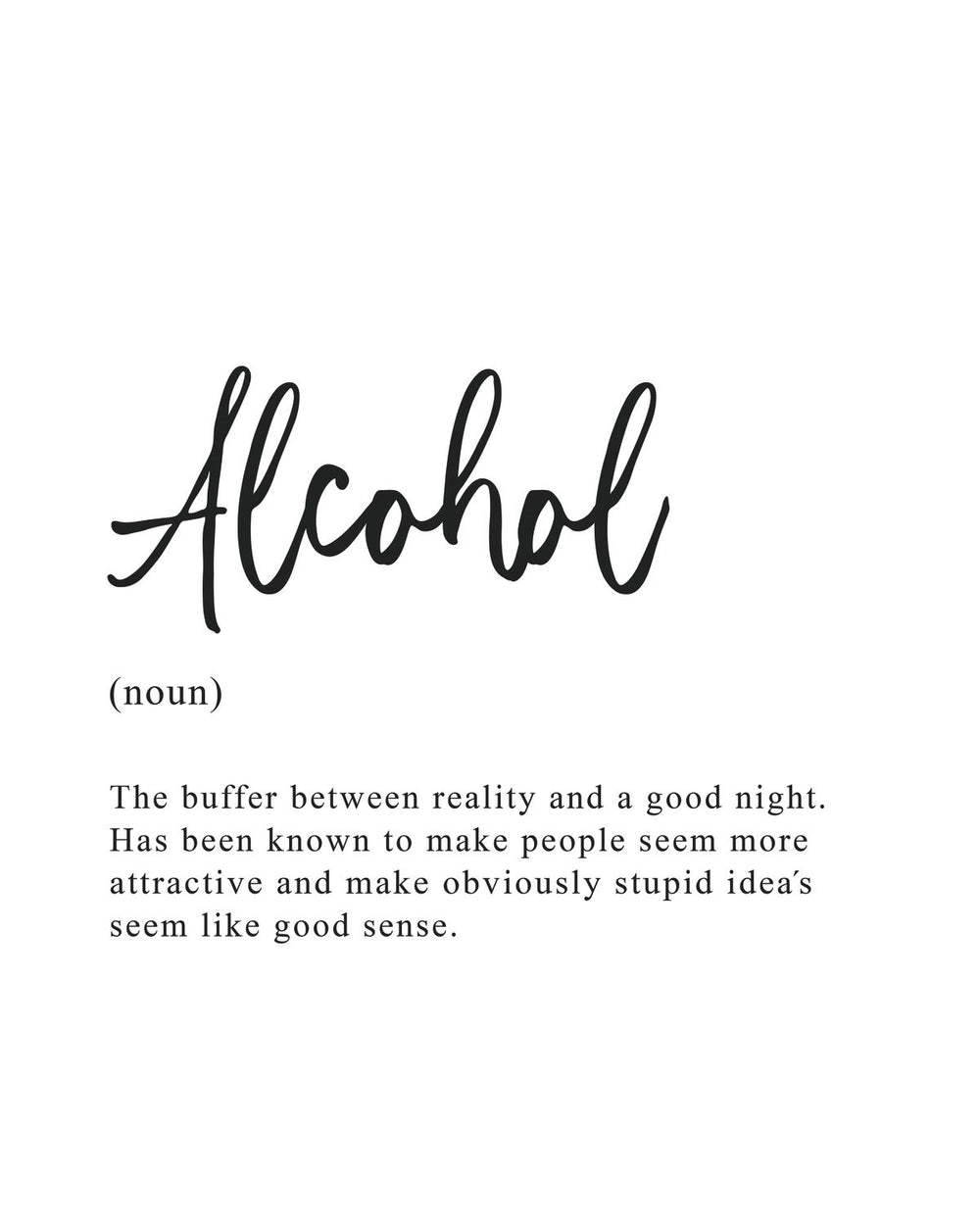 Funny Alcohol Definition