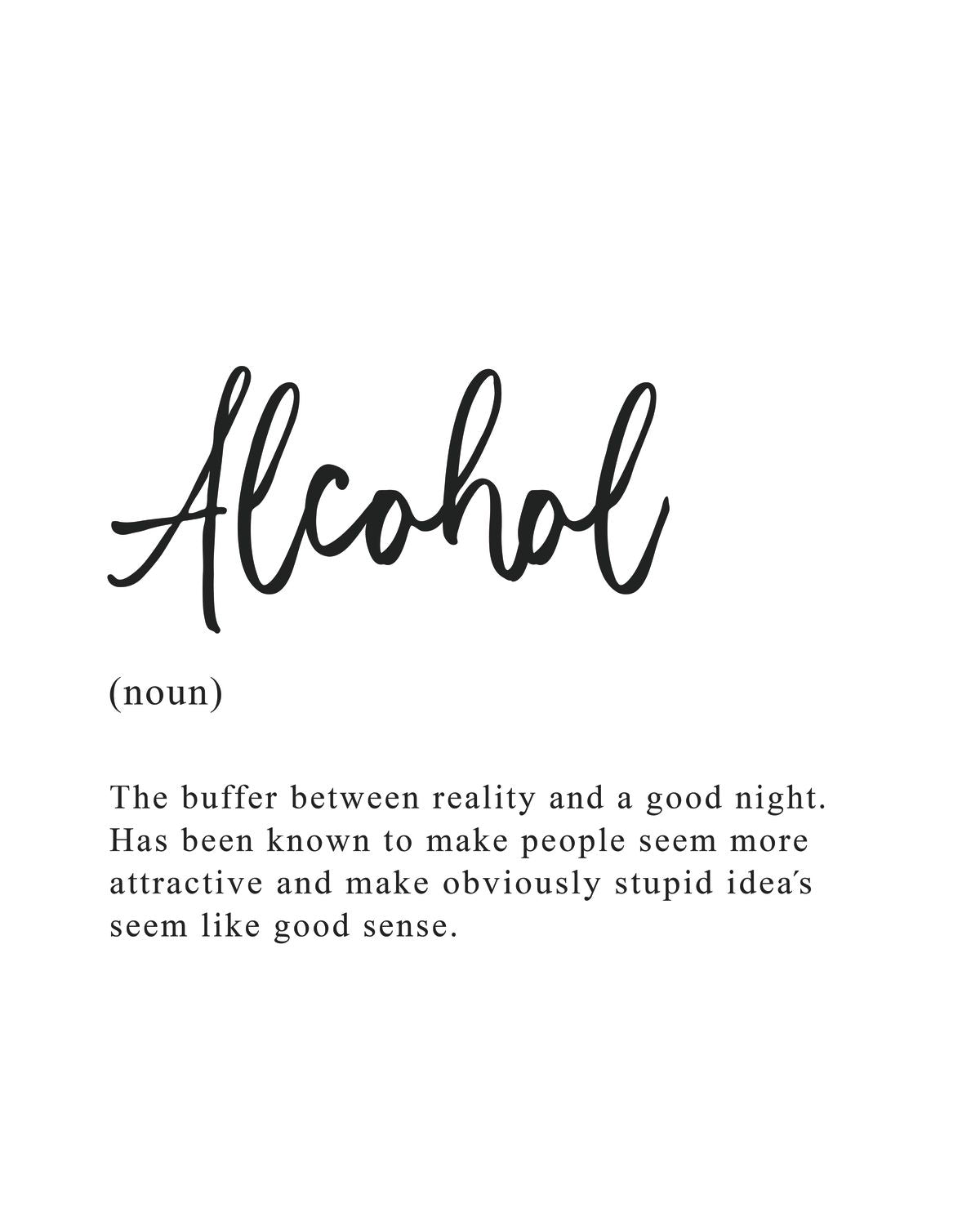 Funny Alcohol Definition