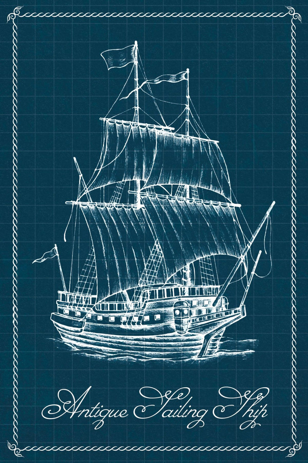 Antique Sailing Ship Wall Art