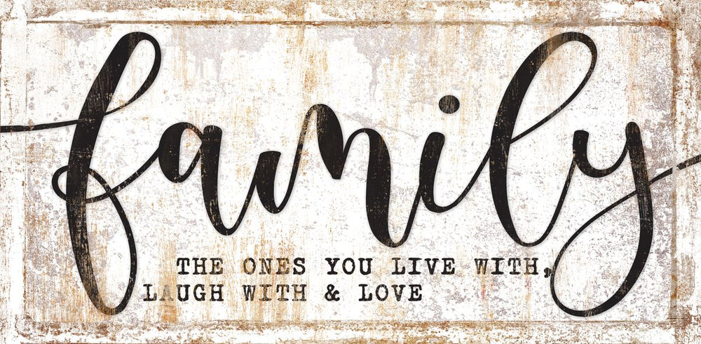 Family Live Laugh Love Typography