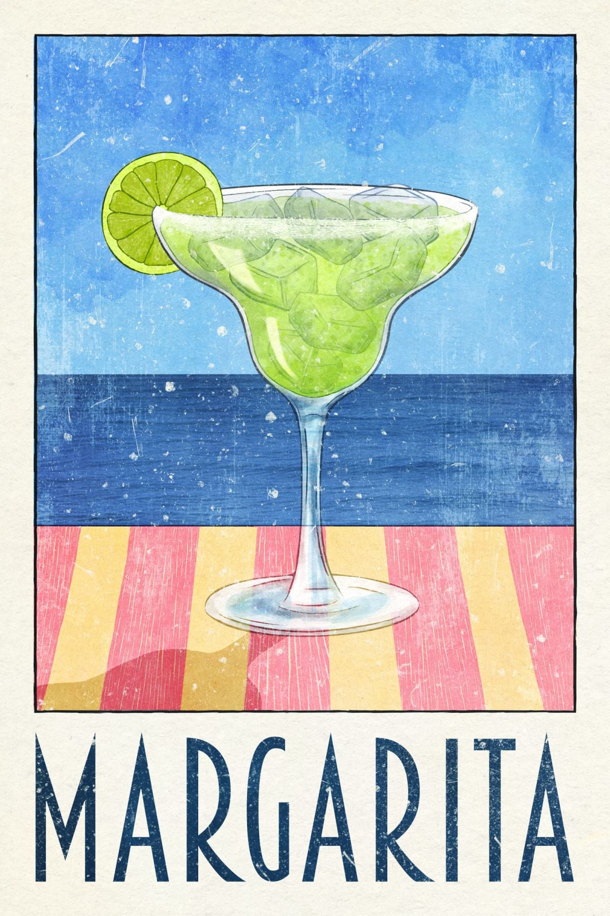 Margarita Typography Sign Wall Art