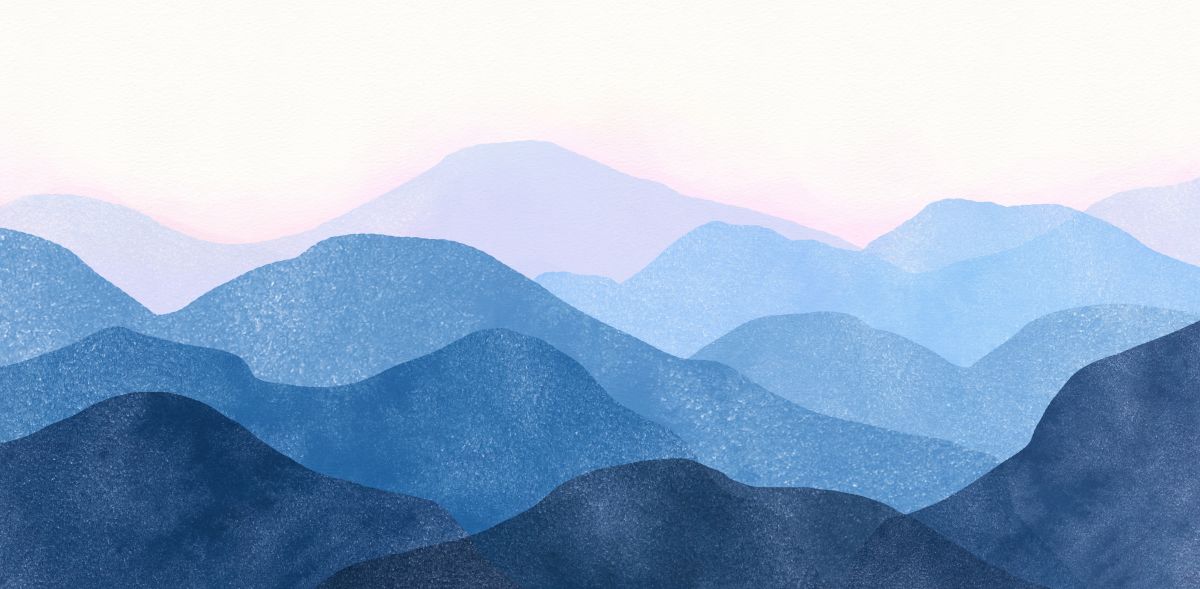 Blue Mountain Range Triptych