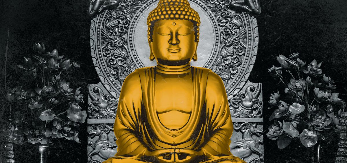 Pure Golden Sitting Buddha