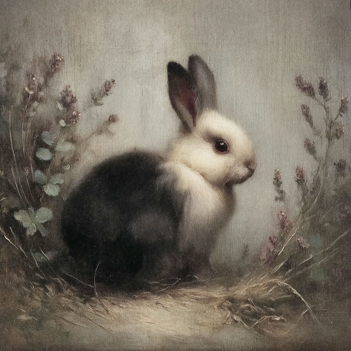 Rabbits in Flowers