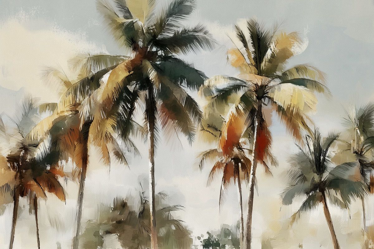 Lush Palm Trees II