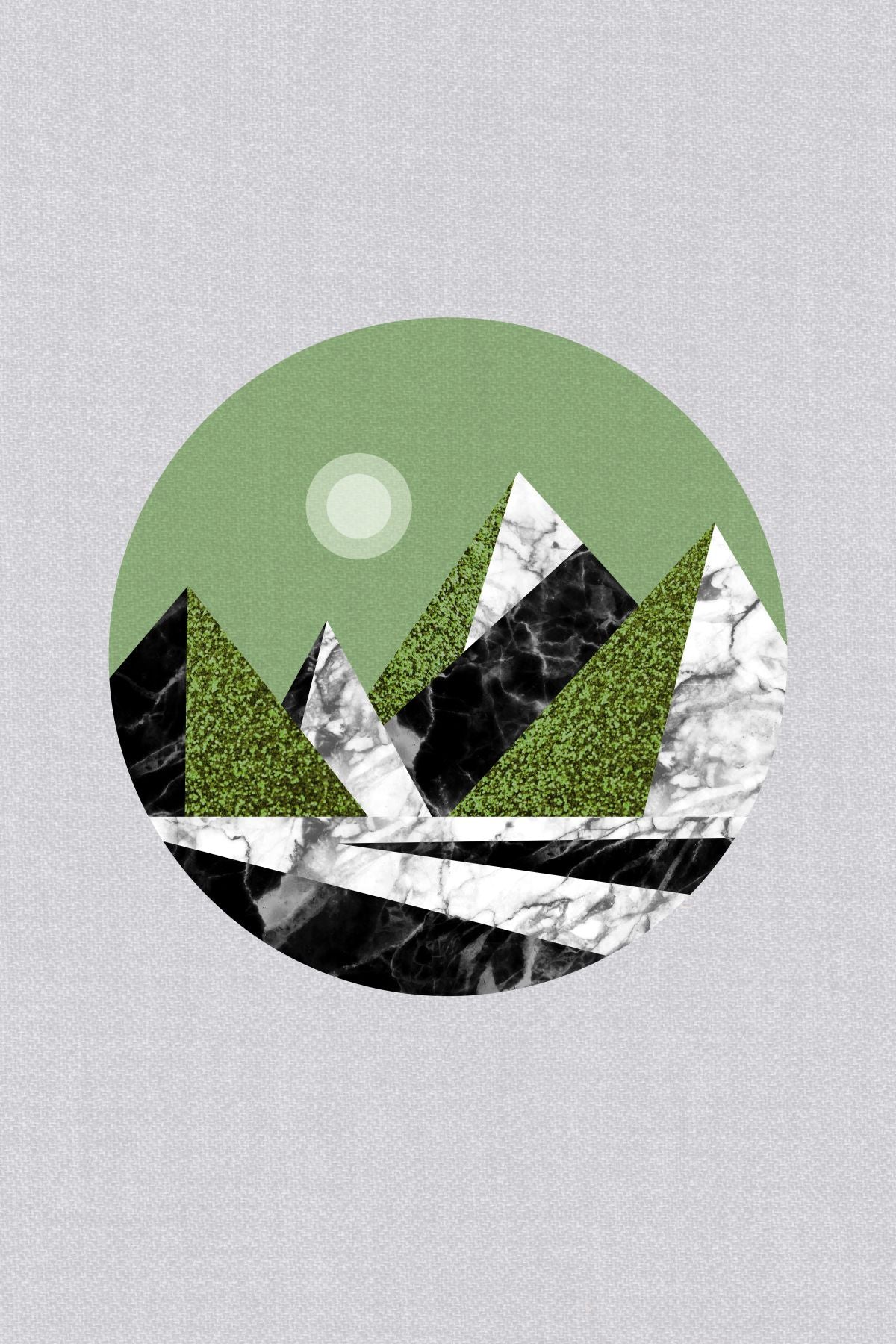 Abstract Green Mountains