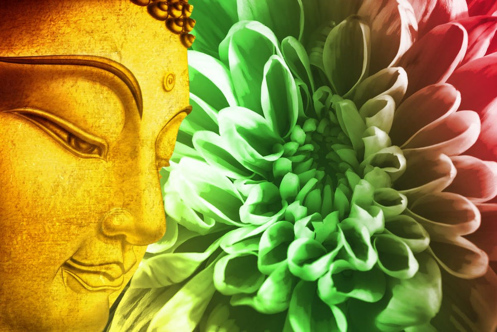 Flower And Buddha