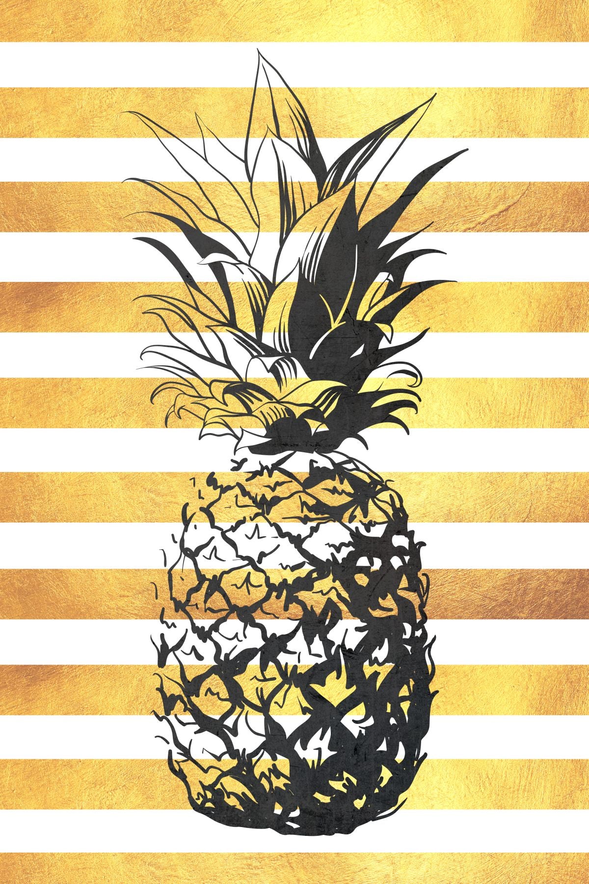 Gold Stripes Pineapple