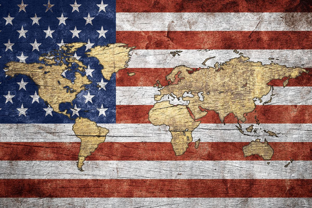 US Flag World Map II