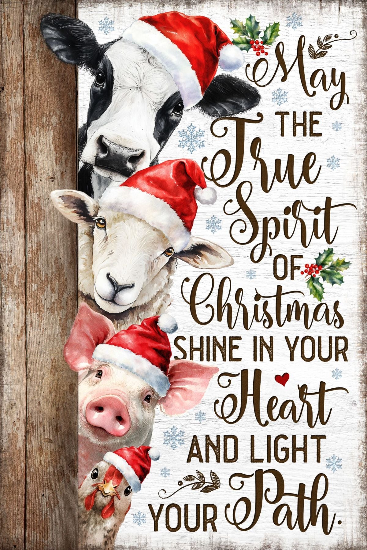 True Spirit Of Christmas Farm Sign