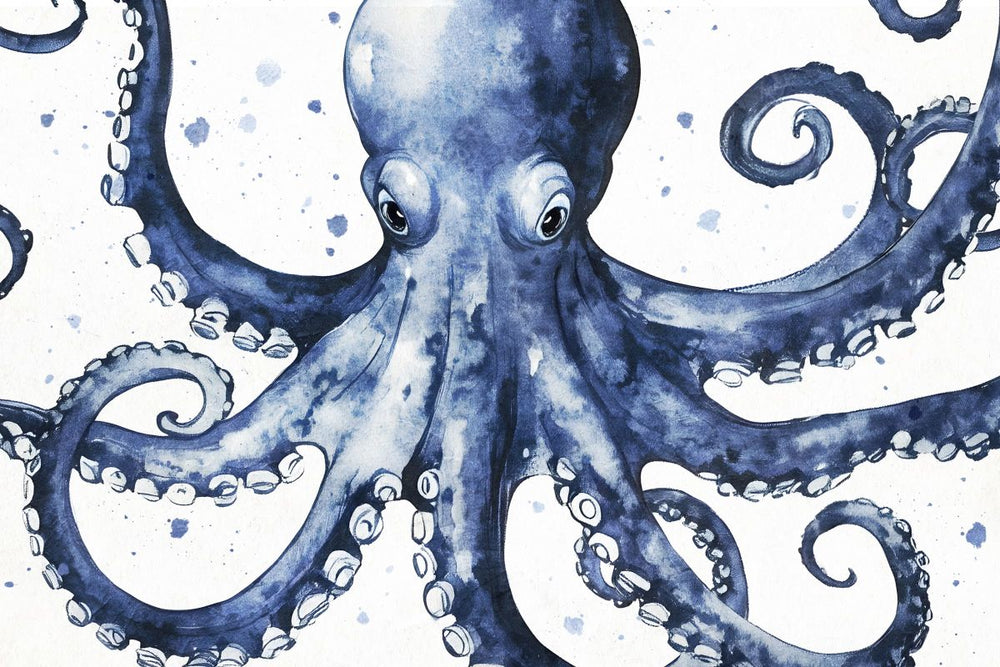 Octopus Through Current Wall Art
