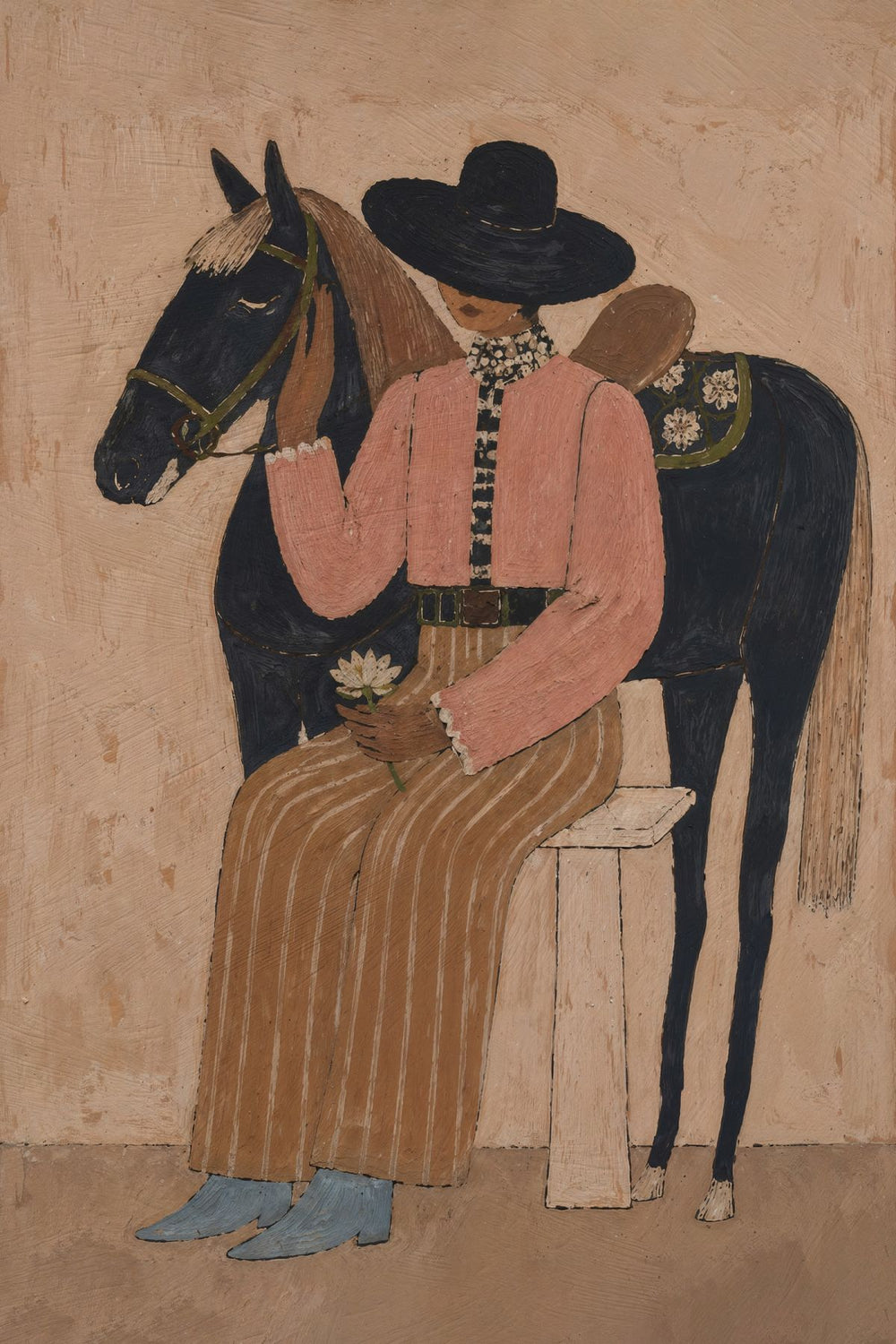 Seated Rider Portrait