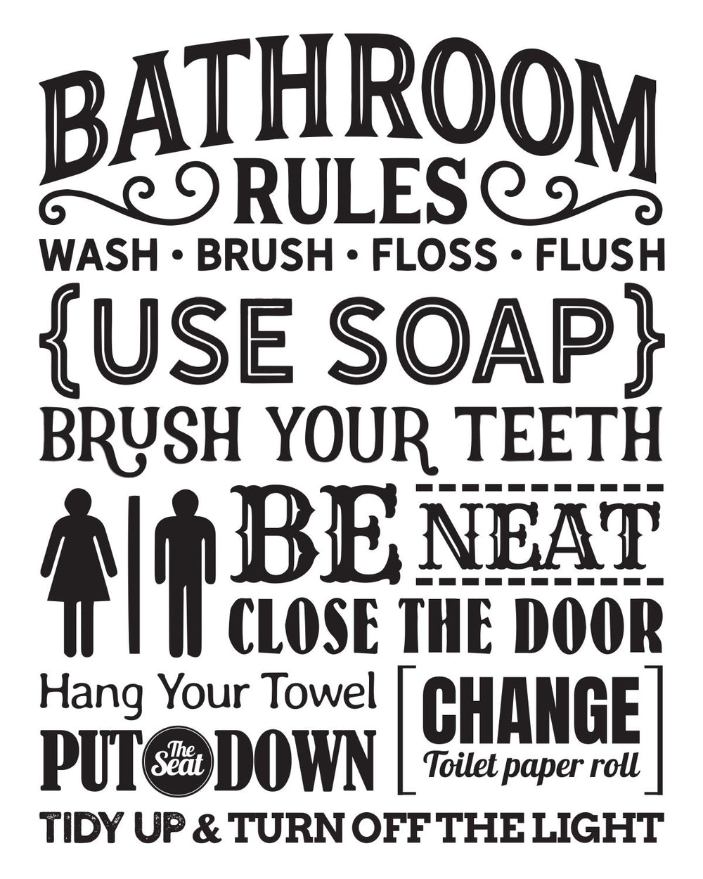 Polite Bathroom Rules