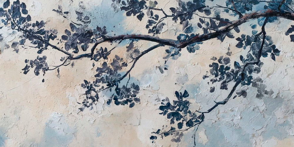 Blue Tree Silhouette