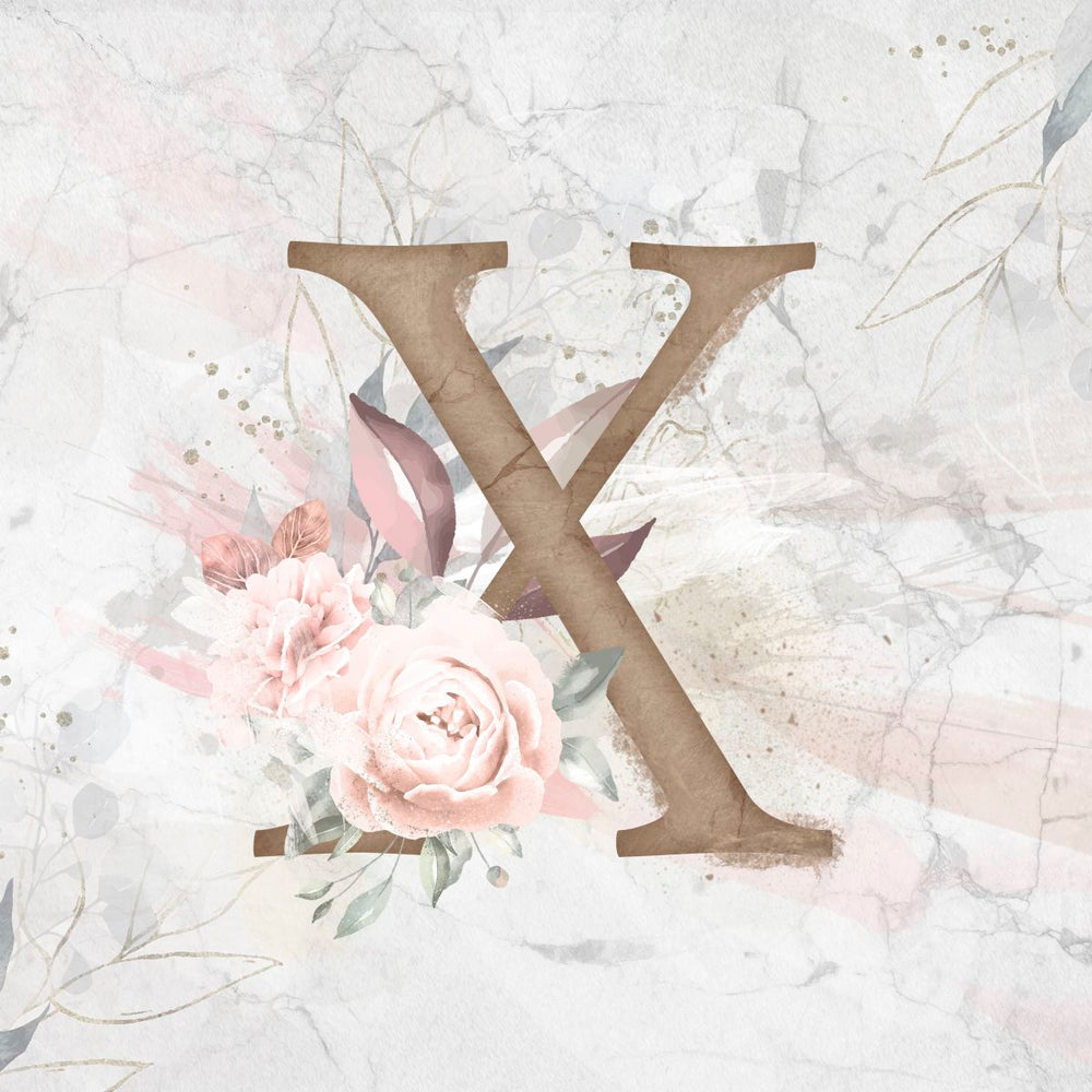 Floral Letter X