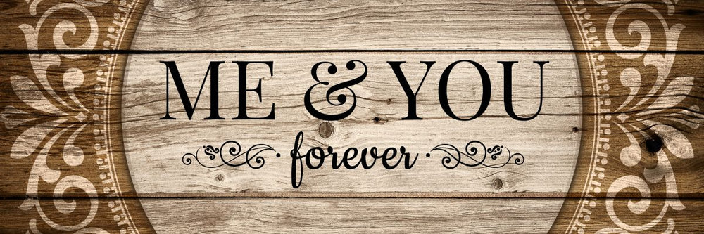 Me And You Forever Love Typography