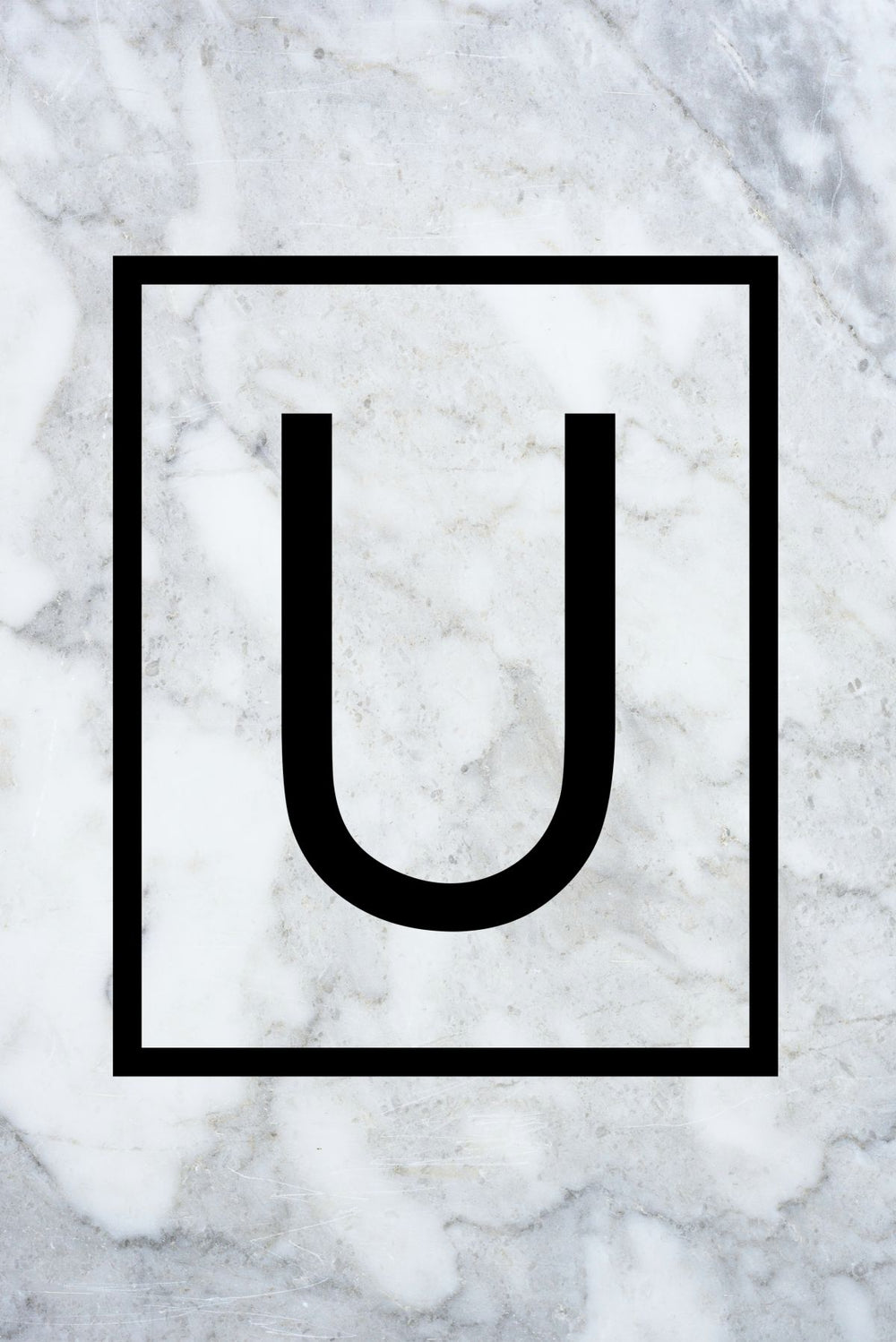 Marble Letter U