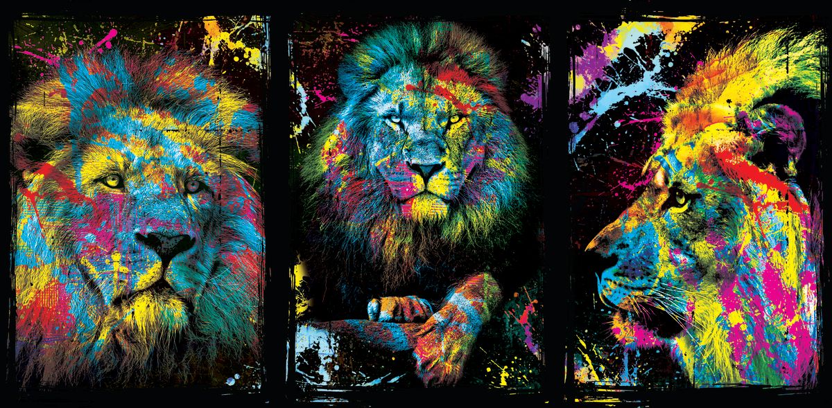 Grunge King Lion