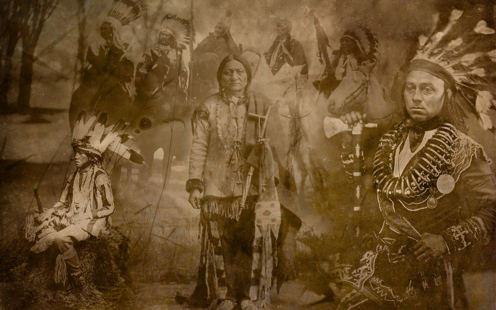 Sepia Native Indians