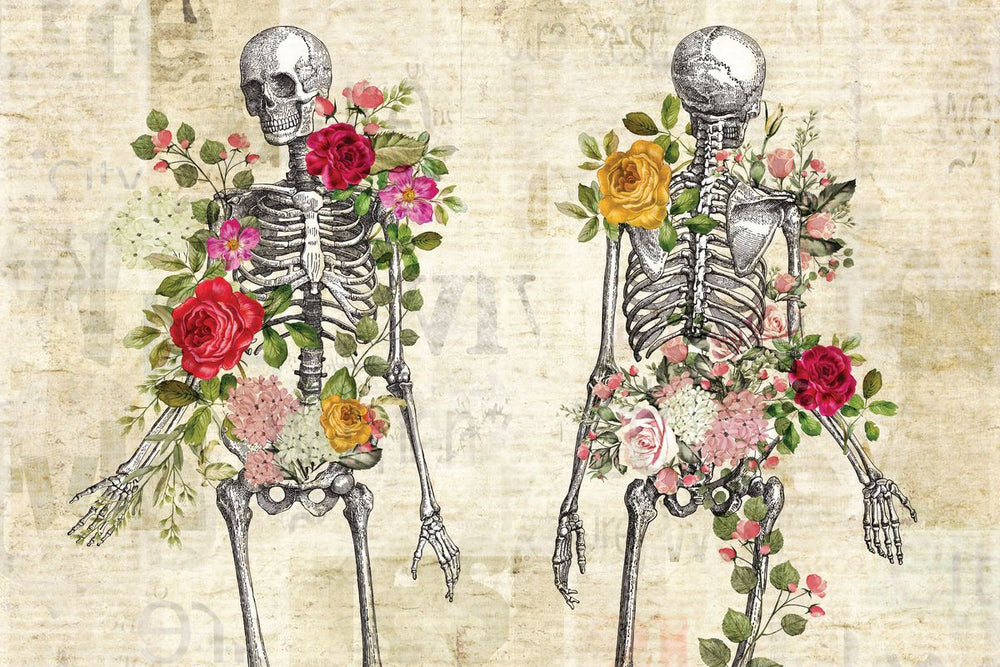 Vintage Floral Skeletons