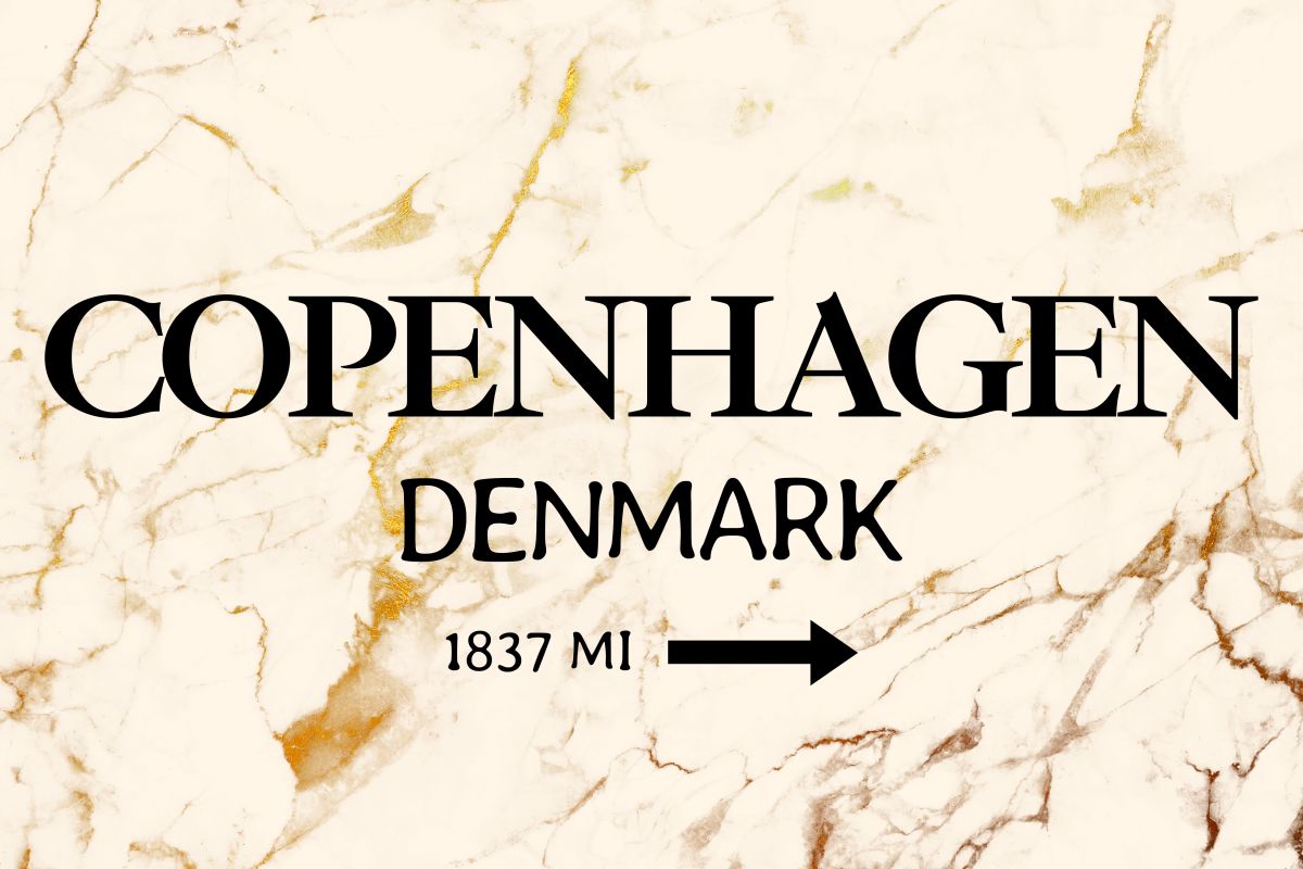 Copenhagen Marble Sign