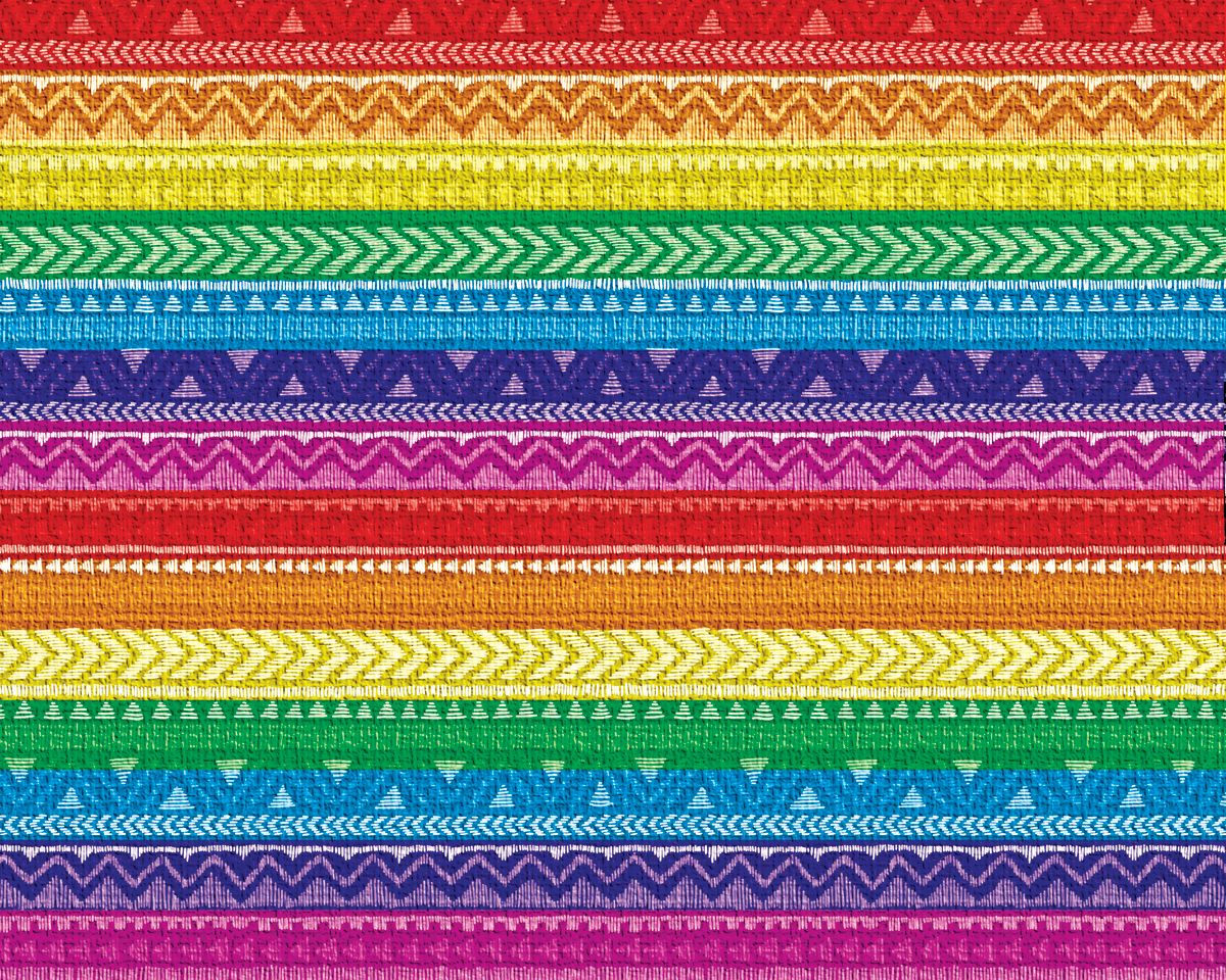 Rainbow Tribal Pattern