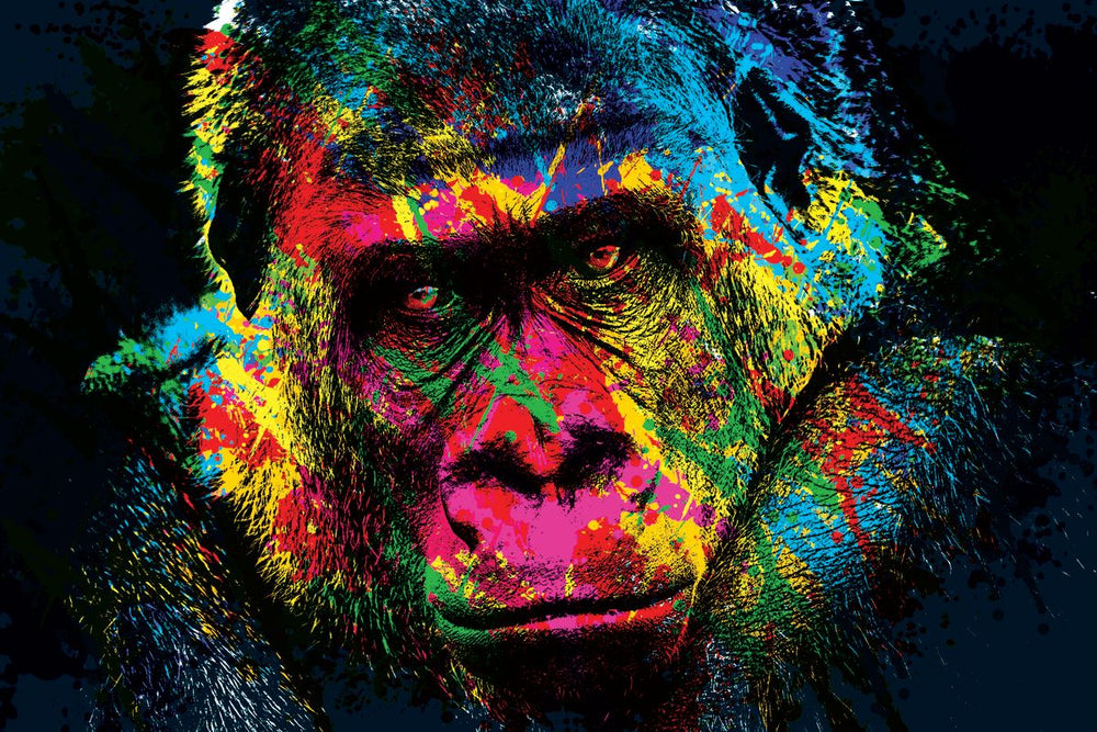 Gorilla Color Grunge