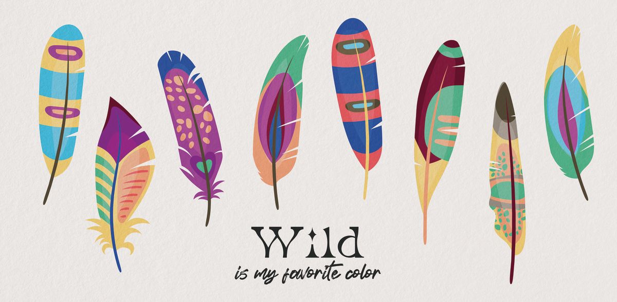 Wild Is My Favorite Color Feathers