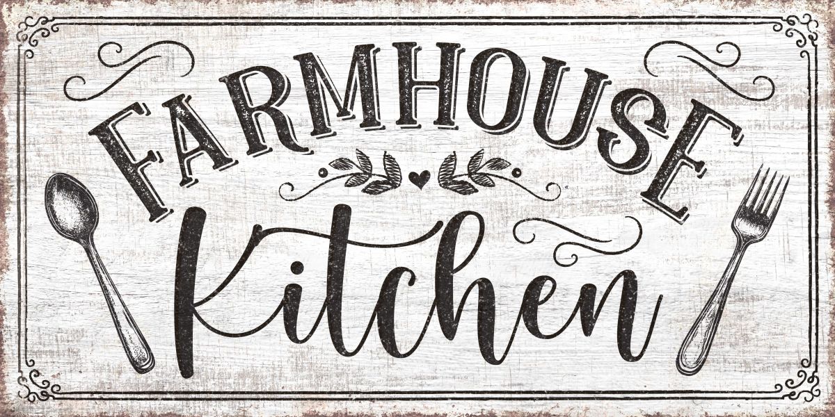 Farmhouse Kitchen Light Wood Style Wall Art