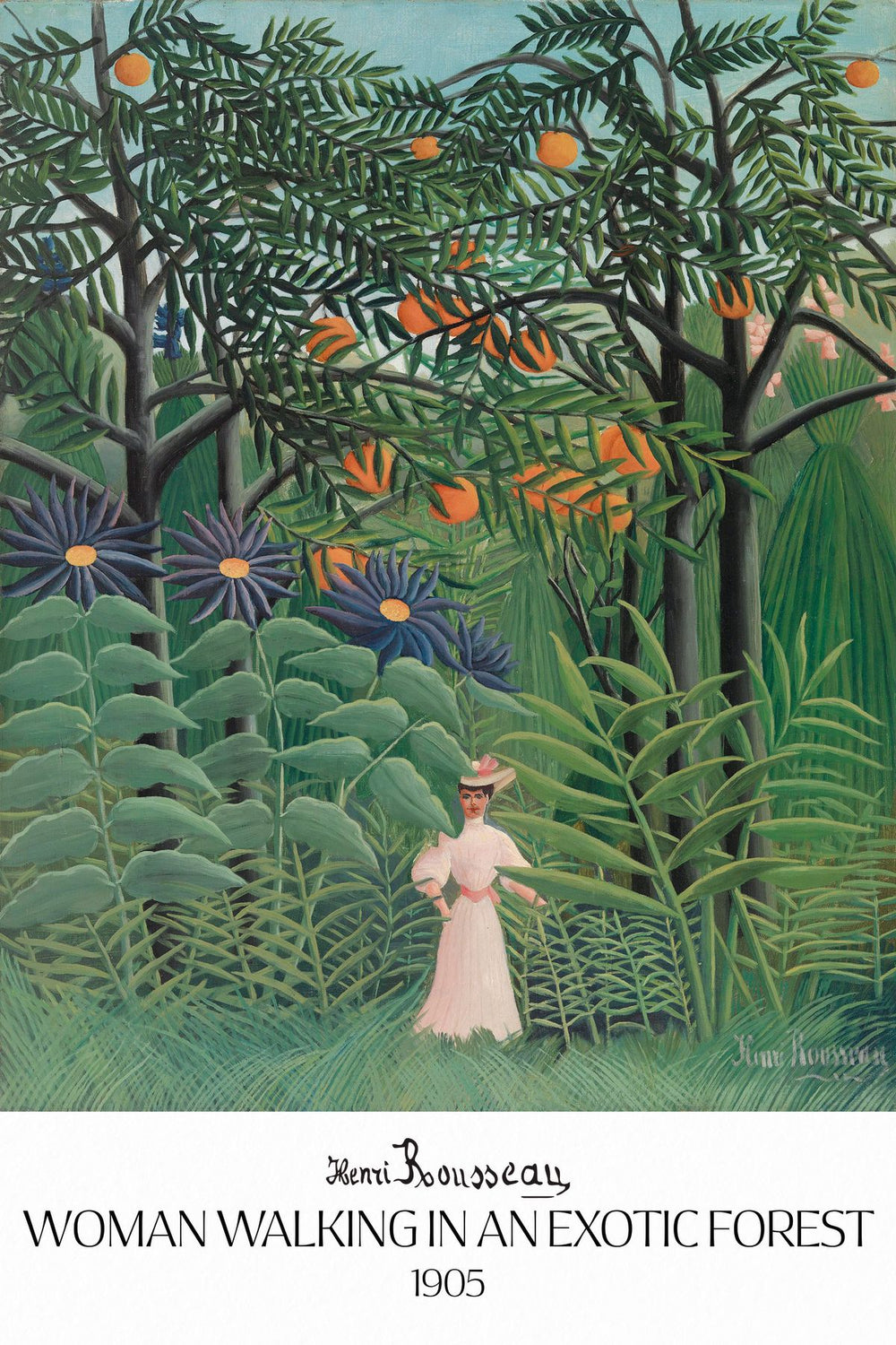 Woman In Forest Rousseau Exhibition Poster